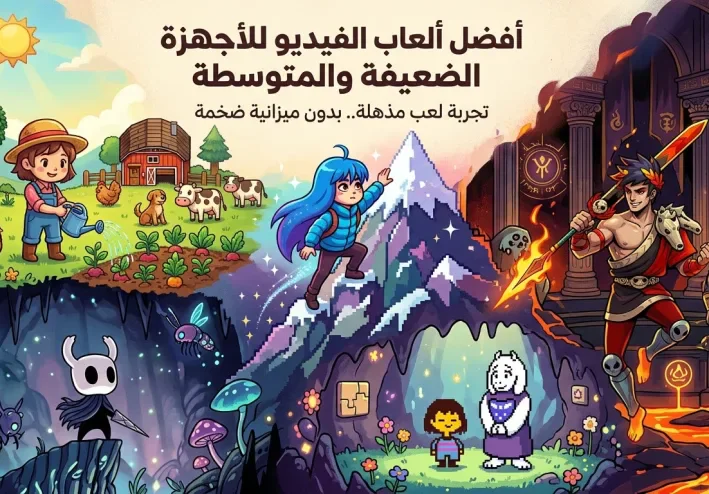 أفضل 5 ألعاب كمبيوتر خفيفة وممتعة للأجهزة الضعيفة والمتوسطة