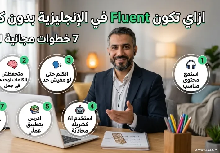 كيف تتحدث الإنجليزية بطلاقة بدون كورسات ؟! ٧ خطوات عملية للمبتدئين