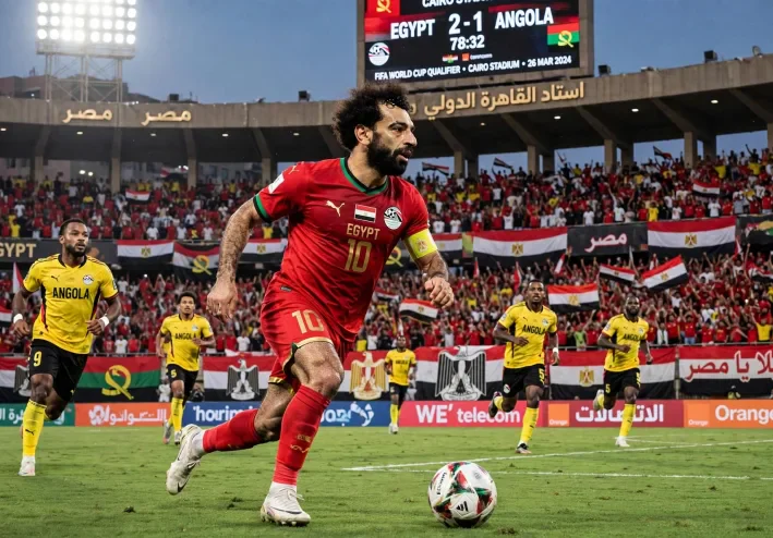 نتيجة مباراة مصر وانجولا اليوم 0-0 - تعادل مخيب للفراعنة في تصفيات امم افريقيا