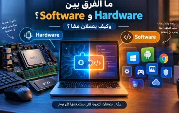ما الفرق بين Hardware وSoftware؟ وكيف يعملان معًا في جهازك؟