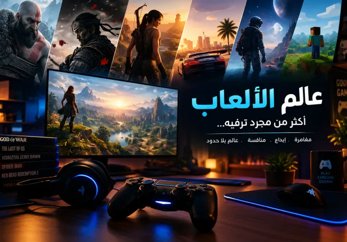 🎮 عالم الألعاب: عندما تتحول الشاشة إلى بوابة لعالم آخر