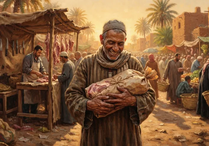 حكاية فلاح مصري اسمه همام والقط سمسم وزوجته زمزم