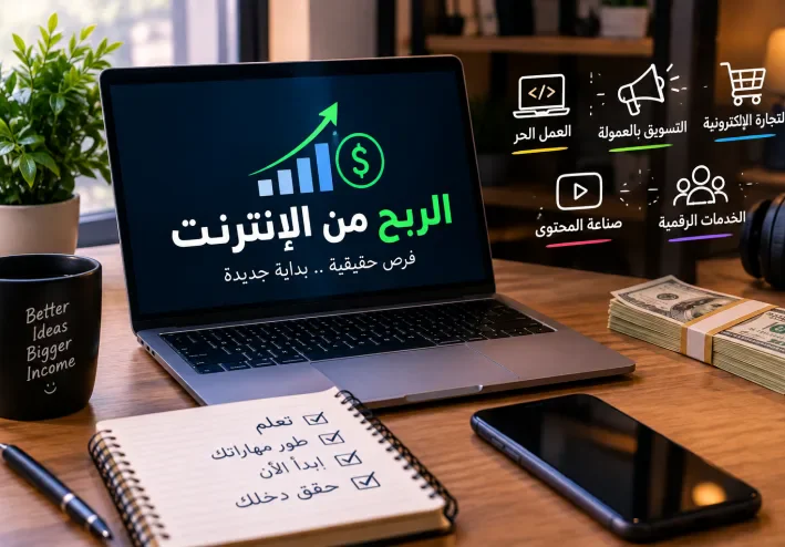 الربح من الإنترنت: طرق حقيقية لبناء دخل مستدام
