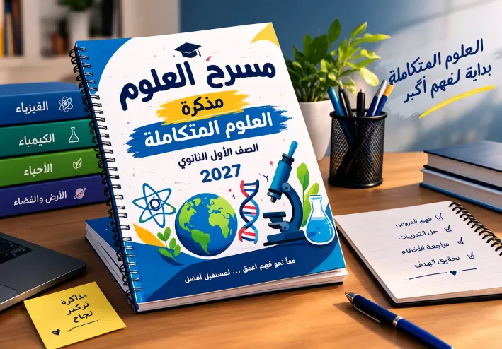 📥 مذكرة مسرح العلوم علوم متكاملة أولى ثانوي 2027 PDF | شرح وتدريبات شاملة