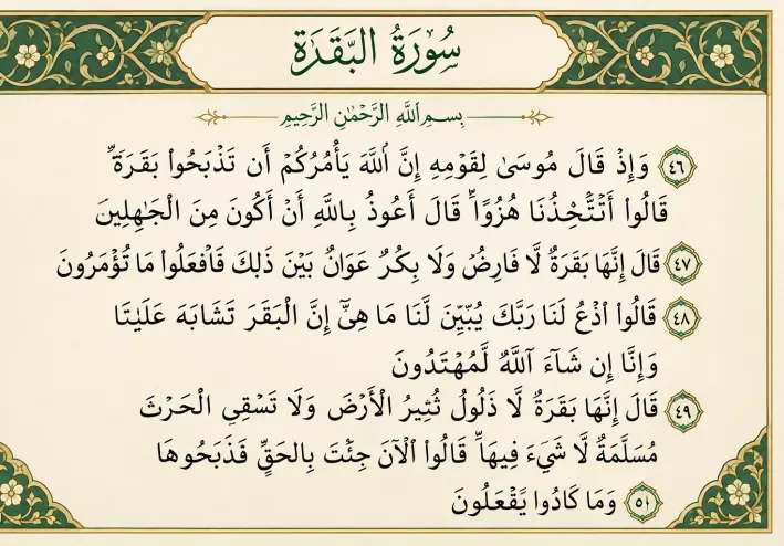 صفات الخاشعين ونعم الله على بني إسرائيل [الآيات 46 - 50]