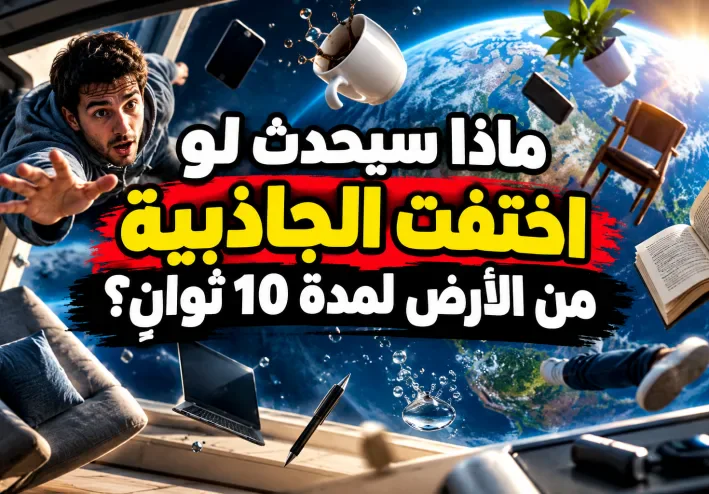ماذا سيحدث لو اختفت الجاذبية من الأرض لمدة 10 ثواني؟