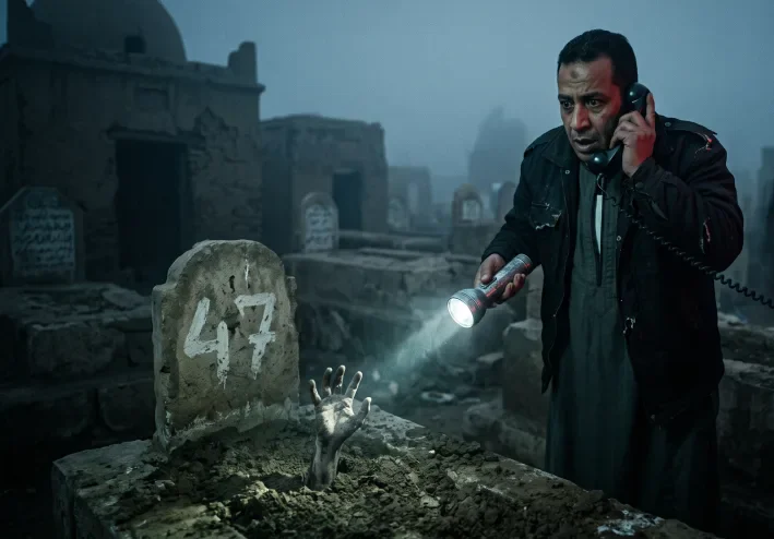 آخر مكالمة من المقبرة