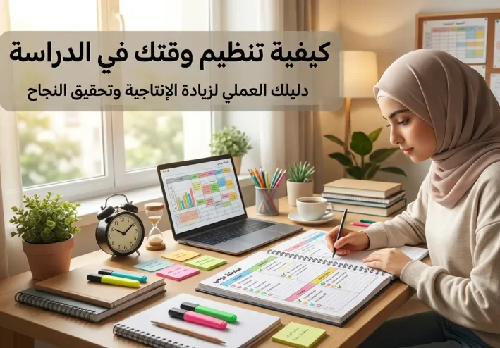 كيف تنظم وقتك في الدراسة؟ أفضل طرق المذاكرة بدون ضغط