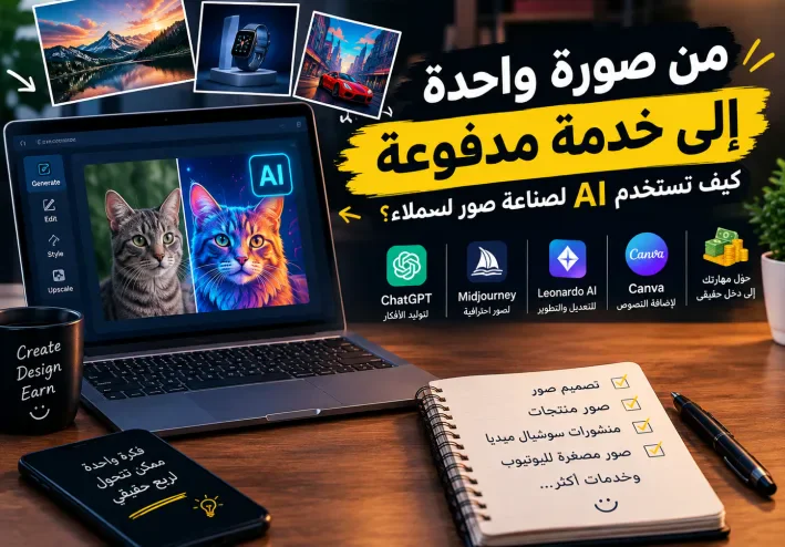 من صورة واحدة إلى خدمة مدفوعة: كيف تستخدم AI لصناعة صور للعملاء؟