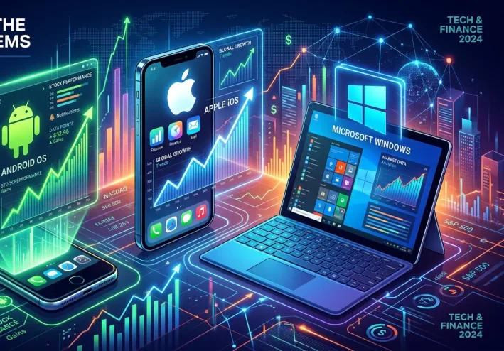 صراع العقول الرقمية: بين Android وiOS وWindows ، في قطاع المال والأعمال