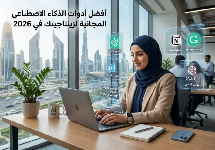 أفضل أدوات الذكاء الاصطناعي المجانية لزيادة إنتاجيتك في 2026 🤖
