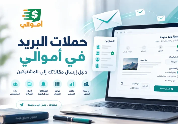 حملات البريد في أموالي: دليل إرسال مقالاتك إلى المشتركين