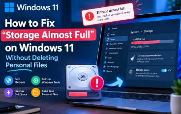 How to Fix “Storage Almost Full” on Windows 11 Without Deleting Personal Files