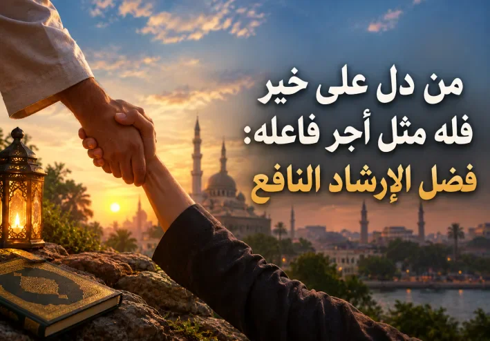 من دل على خير فله مثل أجر فاعله: فضل الإرشاد النافع