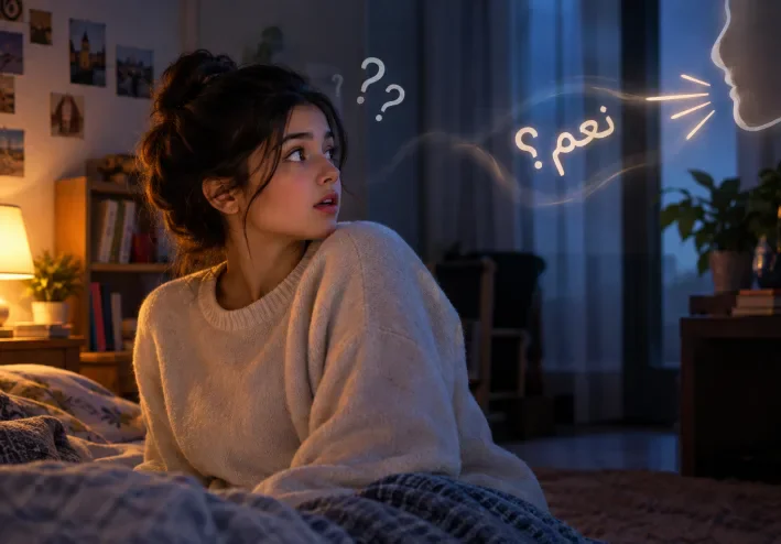 ليه أحياناً بنحس إن حد بينادينا وإحنا لوحدنا 🤔؟