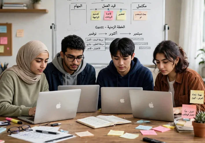 دليل عملي في مهارات إدارة المشاريع الرقمية: خارطة طريق لتنظيم العمل والتعلم الذاتي