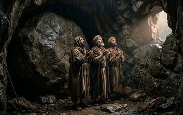 قصة الثلاثة الذين آواهم المبيت إلى الغار
