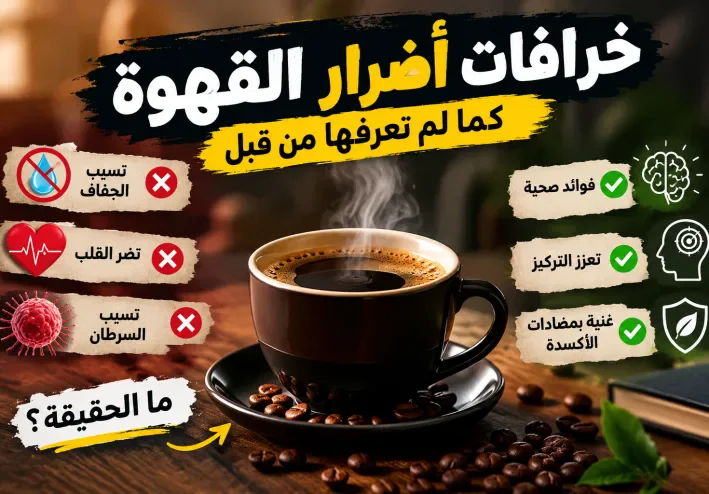 خرافات أضرار القهوة كما لم تعرفها من قبل.. ما الحقيقة وراء أشهر الشائعات؟