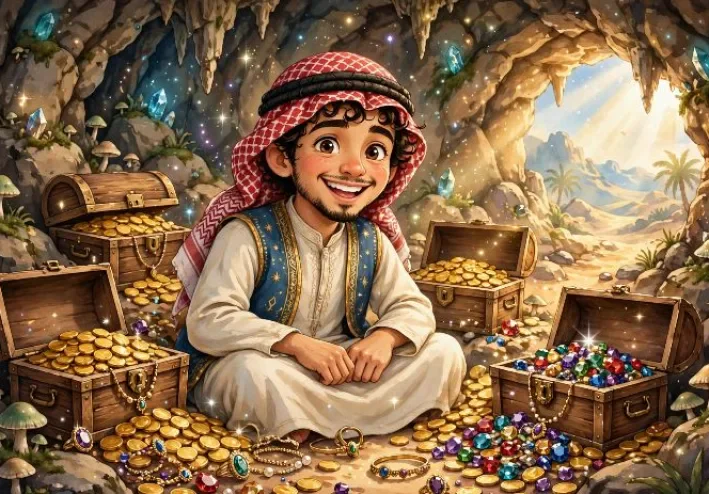 قصه على بابا والكنذ المسحور