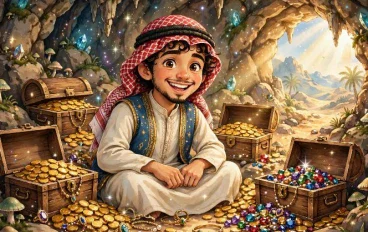 قصه على بابا والكنذ المسحور 