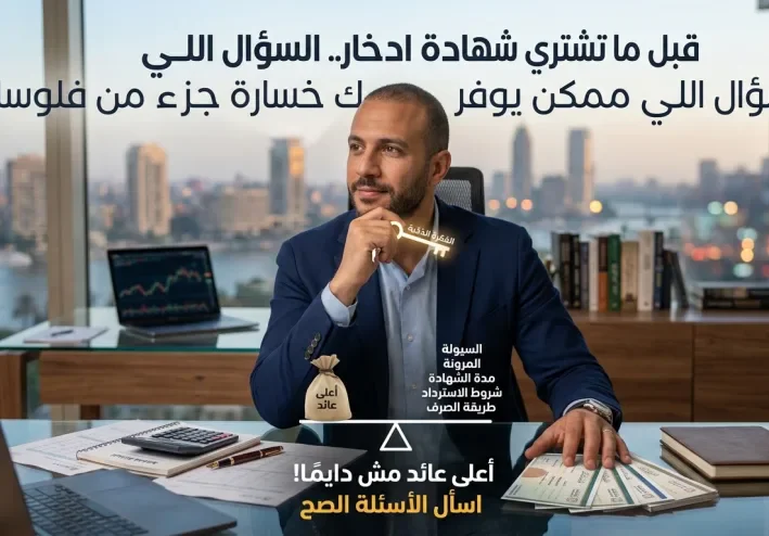 أعلى عائد مش كل حاجة.. 5 أسئلة اسألها قبل شراء شهادة ادخار