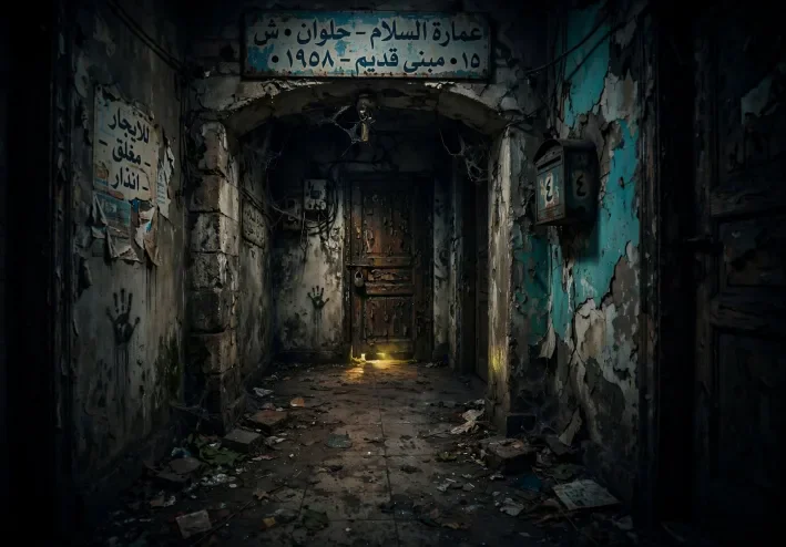 الشقة رقم 7 - حلوان: قصة رعب حقيقية عن شقة مسكونة إيجارها رخيص لأن روح طفل مات بالغاز تسكنها وتطرق الحائط كل ليلةتظهر في