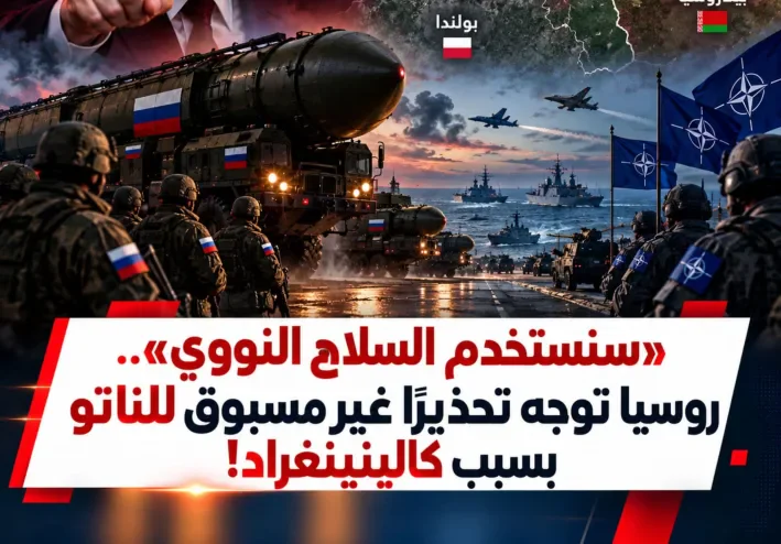 ⚠️ كالينينغراد تشعل التوتر.. روسيا تحذّر الناتو من تصعيد خطير