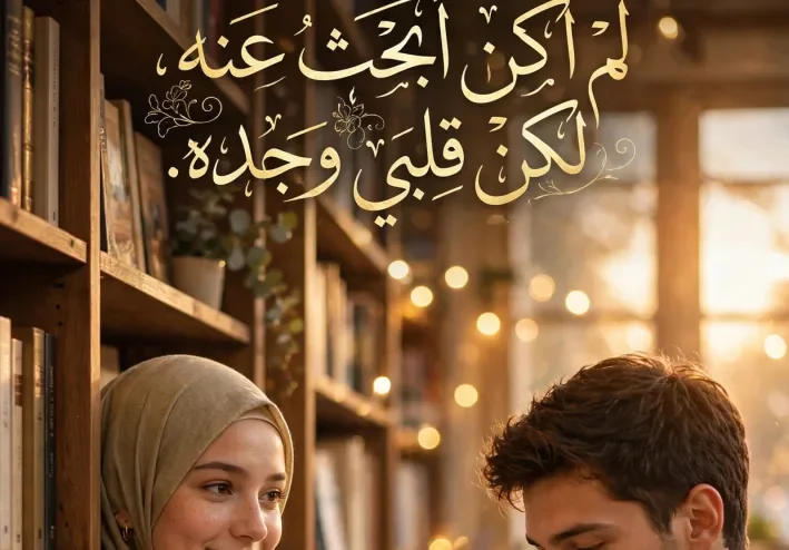 لم اكن ابحث عنه ولكن قلبى وجده