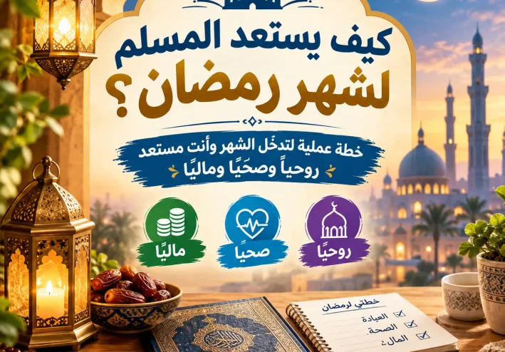 كيف يستعد المسلم لشهر رمضان؟ خطة عملية لتدخل الشهر وأنت مستعد روحيًا وصحيًا وماليًا