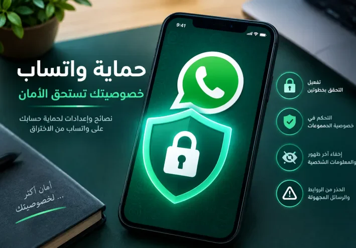 كيفية حماية حساب واتساب من الاختراق وسرقة الحساب بخطوات بسيطة