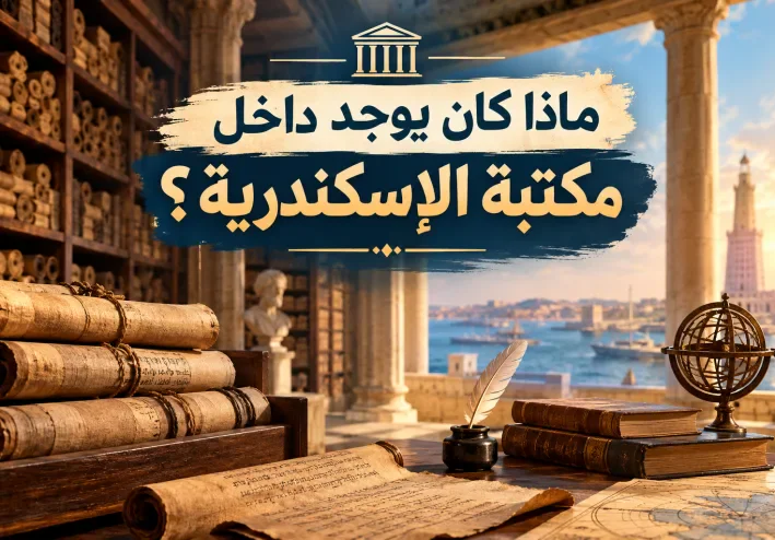 ماذا كان يوجد داخل مكتبة الإسكندرية؟