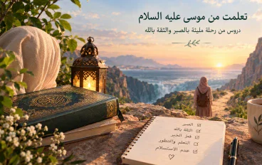 تعلمت من موسي عليه السلام: دروس من رحله مليئه بالصبر والثقه بالله.