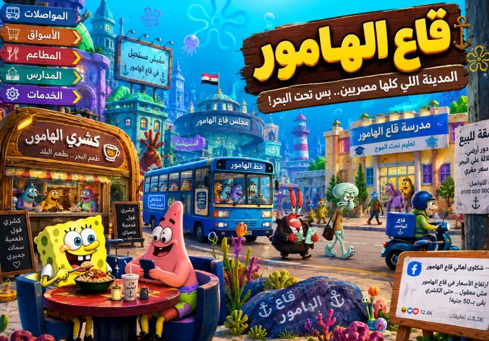 🐟 ترند «قاع الهامور».. إزاي مدينة سبونج بوب تحولت إلى مجتمع مصري على السوشيال ميديا؟