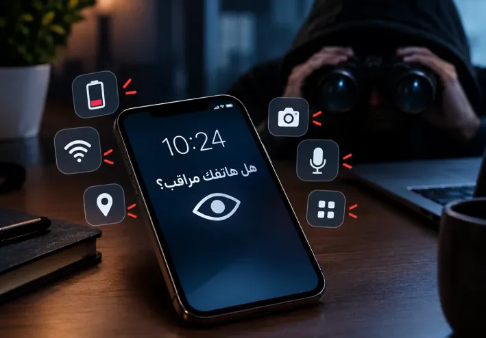 هاتفك قد يكون تحت المراقبة! 7 علامات لا يجب أن تتجاهلها وكيف تتأكد وتحمي بياناتك
