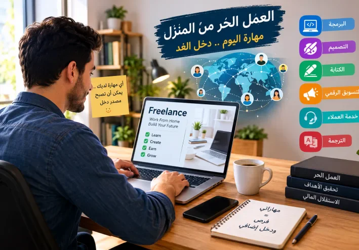 كيف تبدأ العمل الحر من المنزل وتحقق دخلًا إضافيًا؟