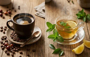 فوائد الشاي والقهوة وأضرار الإفراط فيهما: دليل صحي شامل 📊✨