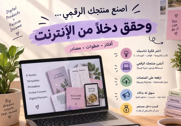 بيع المنتجات الرقمية: كيف تبدأ بدون رأس مال؟