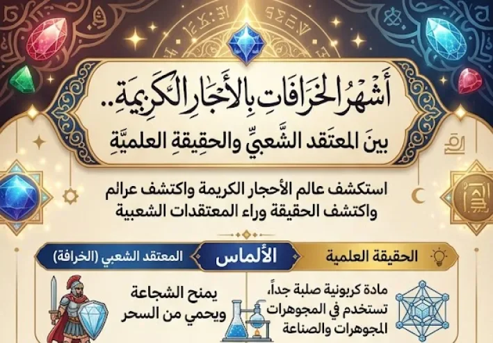أشهر الخرافات المرتبطة بالأحجار الكريمة.. بين المعتقد الشعبي والحقيقة العلمية