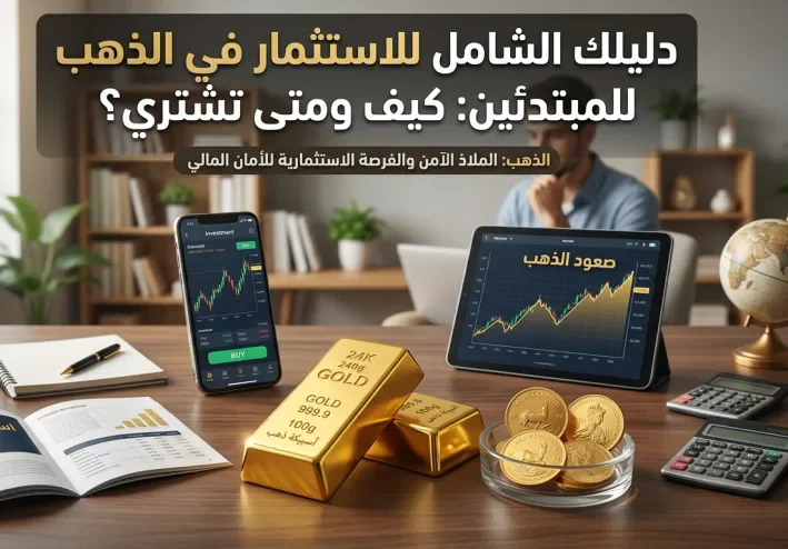 دليلك الشامل للاستثمار في الذهب للمبتدئين: كيف ومتى تشتري؟