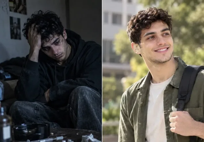الإدمان بدأ بتجربة.. وانتهى ببيت كامل بيدفع الثمن✍️👍😔