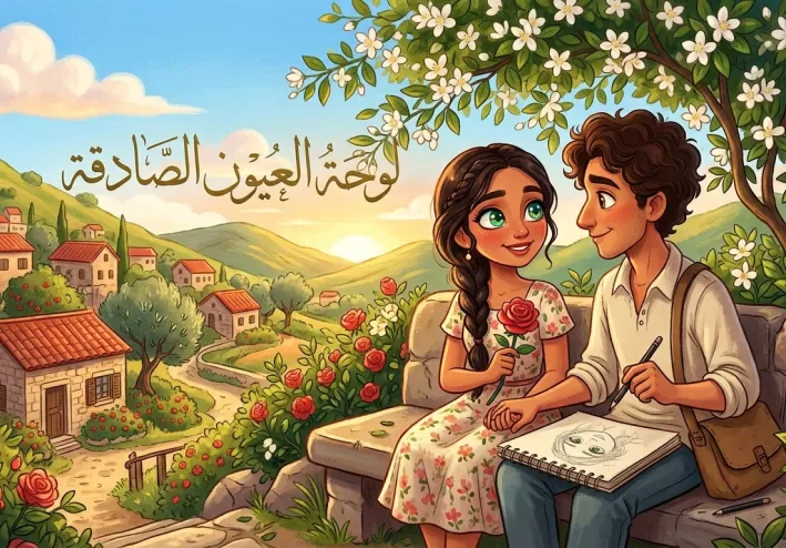 لوحة العيون الصادقه