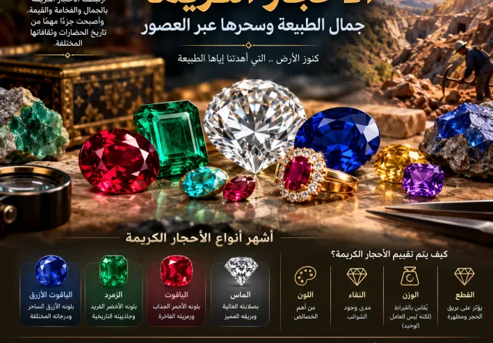 الاحجار الكريمة عنوان للطبيعة