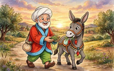 جحا والحمار العنيد 