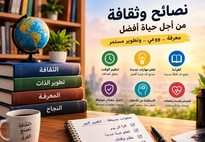 نصائح وثقافه وتعلم مهاره