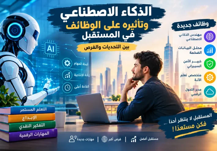 الذكاء الاصطناعي وتأثيره على الوظائف في المستقبل: بين التحديات والفرص