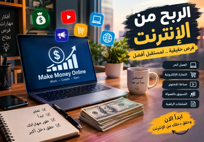 � الربح من الإنترنت: كيف تبني مصدر دخل حقيقي في العصر الرقمي