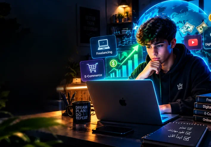 💰 الربح من الإنترنت: طرق حقيقية لبناء دخل إضافي من المنزل