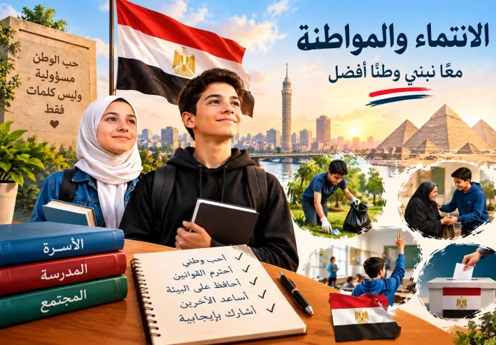 الانتماء والمواطنة وكيف نرسخهما في نفوس الشباب: دور الأسرة والمدرسة والمجتمع في بناء جيل واعٍ يحب وطنه، ويحترم القوانين،