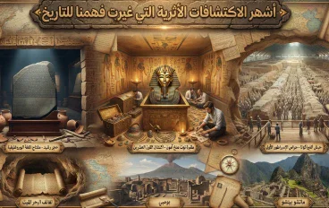 أشهر الاكتشافات الأثرية التي غيرت فهمنا للتاريخ: أسرار وحقائق خرجت من أحشاء الأرض 🏛️📜