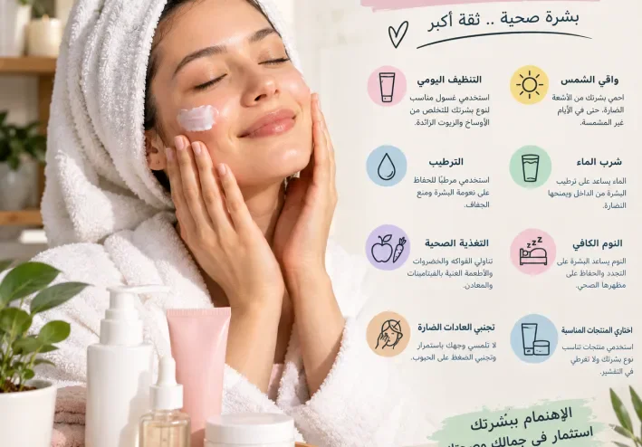 العنايه بالبشره الصحيه